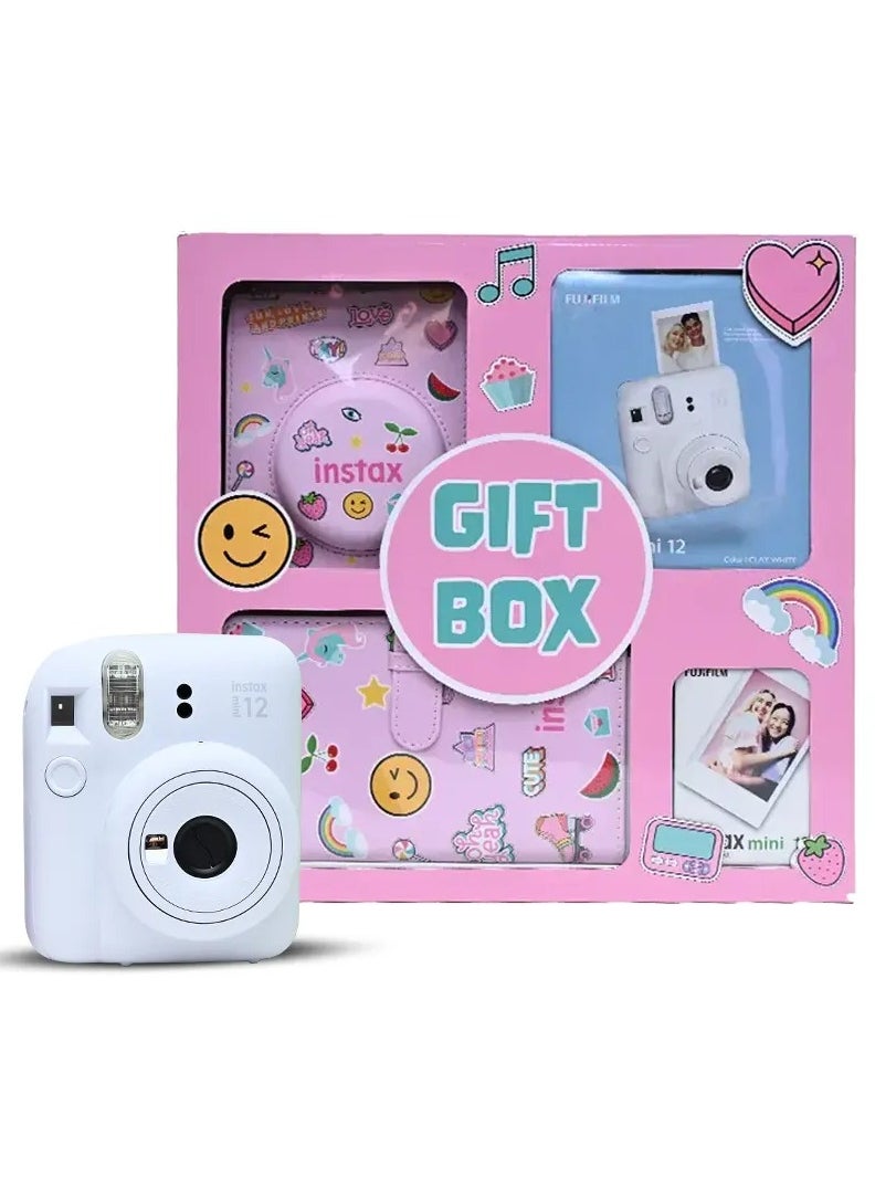 Instax Fujifilm instax mini 12 Gift Box Album - Clay White  - Image 1