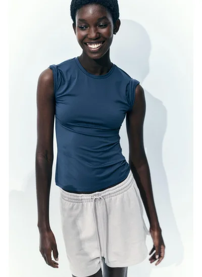 اتش اند ام Fitted microfibre T-shirt