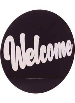 AKDC AKDC Mirror Sticker - Black And White Welcome Mirror Sticker L(30Cm) Xw(30Cm) Xh(1Cm) Black  - Image 2