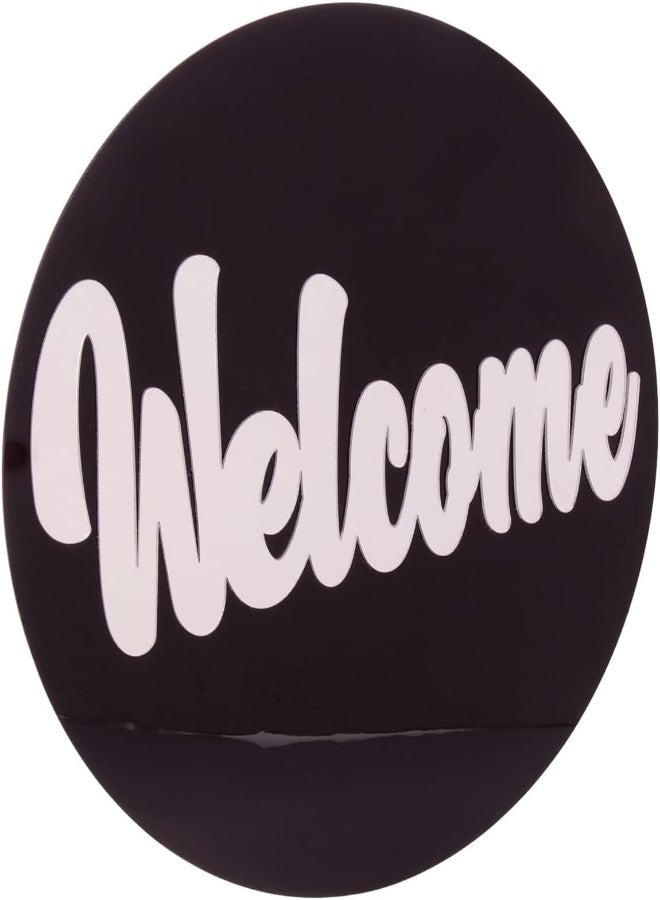 AKDC AKDC Mirror Sticker - Black And White Welcome Mirror Sticker L(30Cm) Xw(30Cm) Xh(1Cm) Black  - Image 5