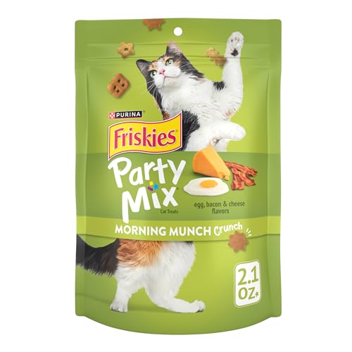 Friskies Purina Friskies Party Mix Morning Munch Crunch Cat Treats - (Pack of 10) 2.1 oz. Pouches - Image 1