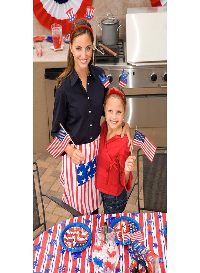 ANBALA 4th of July Headbands Patriotic Hairbands Patriotic Party Hair Supplies Independence Day Party Hair Accessories 4 Pcs - Image 4