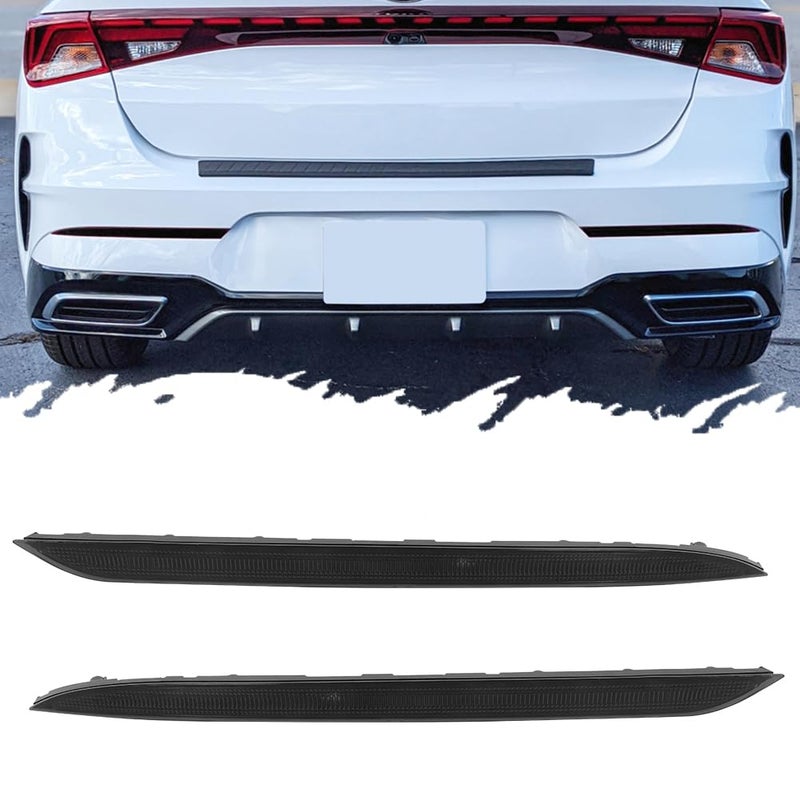 TurningMax For 2021 2022 2023 Kia K5 Reflector Reflector Rear Bumper Tail Lights Housings Smoked Lens