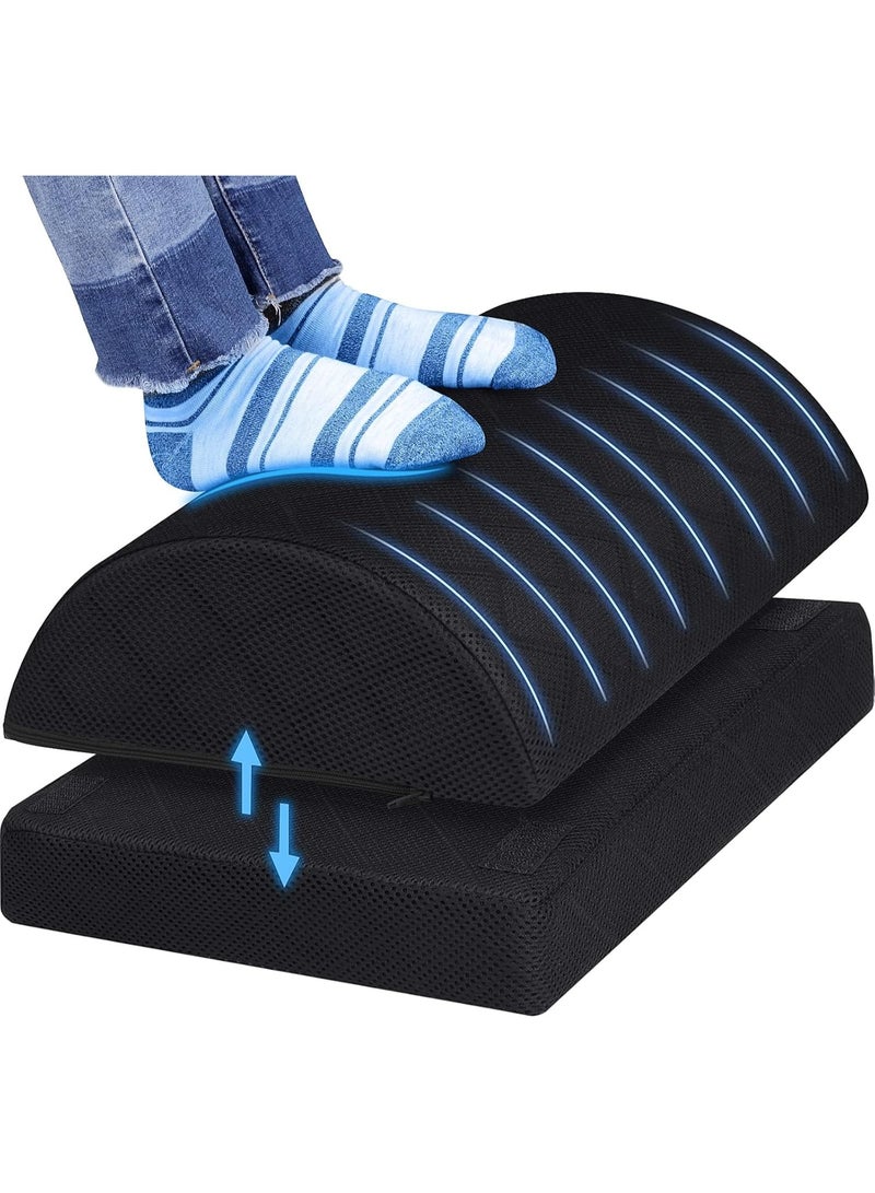 Adjustable Ergonomic Foam Foot Rest – Under Desk Foot Cushion for Office, Work, Gaming & Computer – Relieves Back & Hip Pain - Image 1