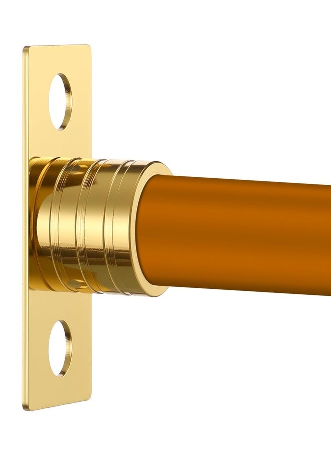 Pelopy 4 Pcs Inside Mount Curtain Rod Bracket 3/8" Bracket Set for 3/8" Rodding (Brass) - Image 2