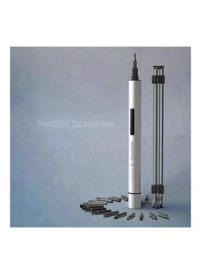 NIBEMINENT Mini Portable Electric Screwdriver Cordless Battery With 20 Bits Multicolour - Image 3