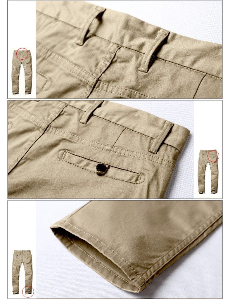Match Men's Slim Fit Tapered Stretchy Casual Pants (34W x 31L, 8050 Apricot) - Image 5