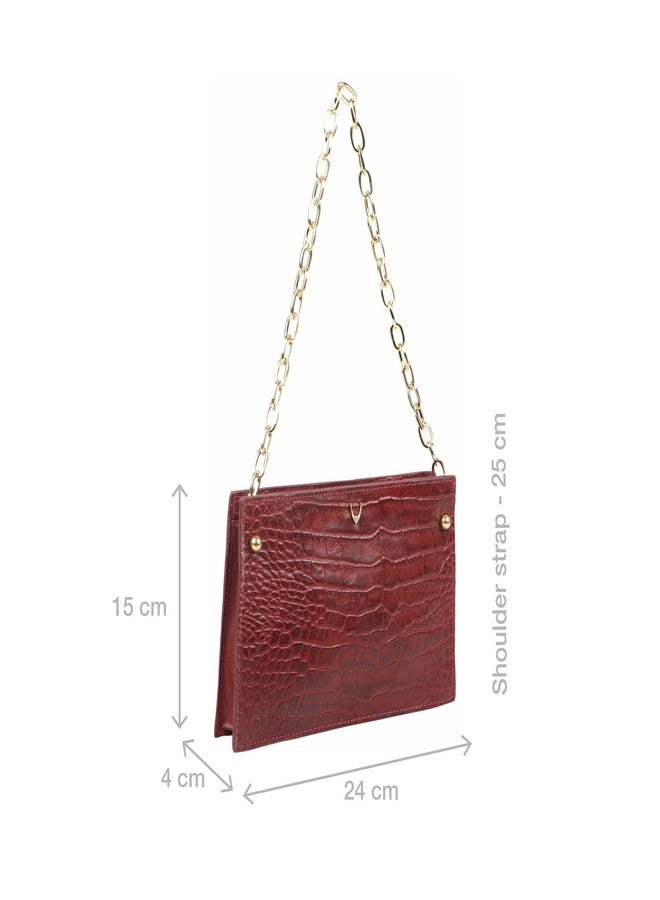Hidesign Women Shoulder Bag (Red) - Image 2