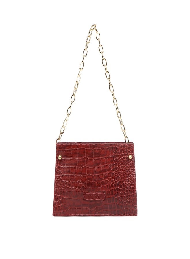 Hidesign Women Shoulder Bag (Red) - Image 3