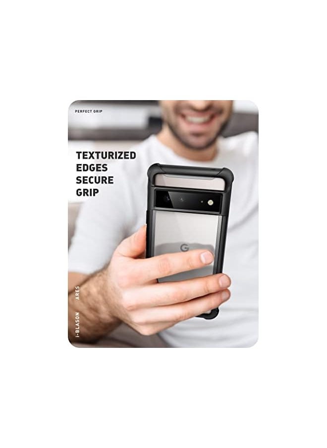 I-blason Ares Series Designed for Google Pixel 6 Pro Case (2021), Dual Layer Rugged Clear Bumper Case with Built-in Screen Protector (Black)  - Image 5