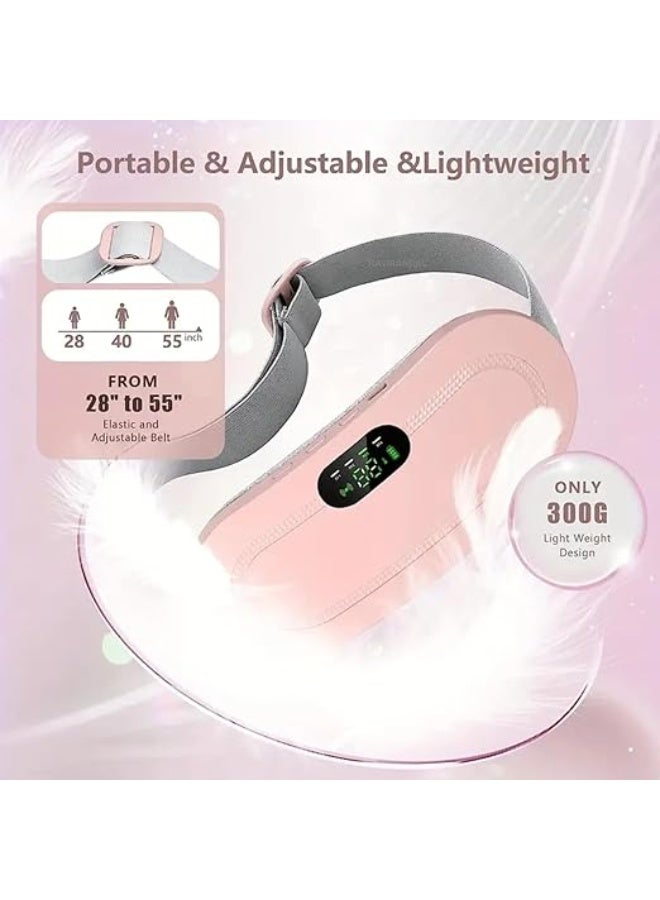 وسادة التدفئة والتدليك المحمولة واللاسلكية - حزام ذكي لتسكين آلام التقلصات بـ 3 مستويات حرارة و4 أنماط تدليك - جهاز حراري قابل للشحن لراحة الظهر والبطن - Image 3