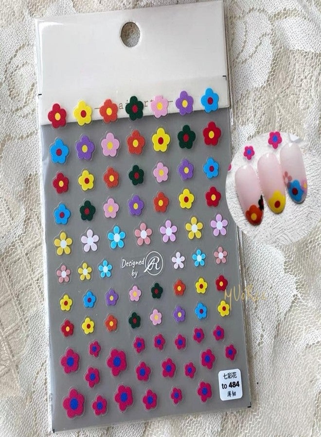 Dedyel Smile Nail Art Stickers Cute Nail Stickers Cartoon Nail Stickers 5D Embossed Smile Face Nail Stickers Kawaii Self-Adhesive Nail Stickers for Women Girls Kids Nail Art Decoration - Image 5