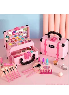 Generic Kids Makeup Kit for Girls, Cosmetic Beauty Set, Portable Makeup Kit with Storage Case, Washable and Nontoxic Cosmetic Toys for Little Girls  - Image 1