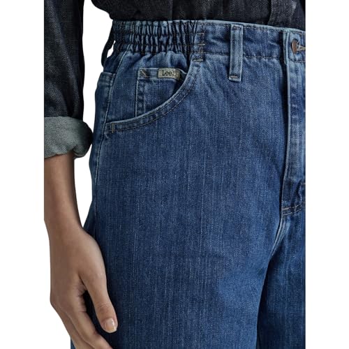 LEE Women's Relaxed-Fit Side Elastic Tapered-Leg Jean - Image 2