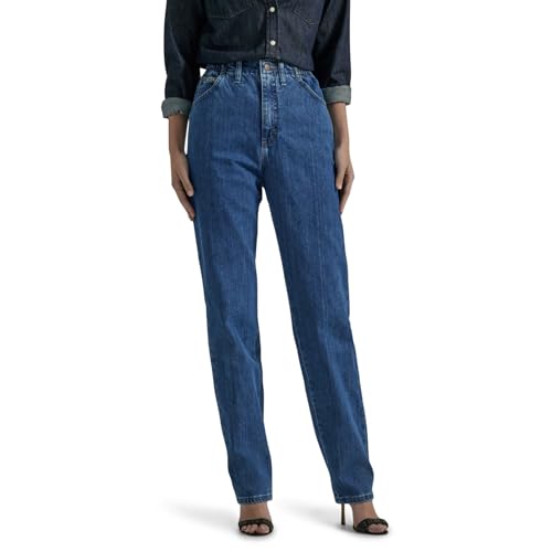 LEE Women's Relaxed-Fit Side Elastic Tapered-Leg Jean - Image 1