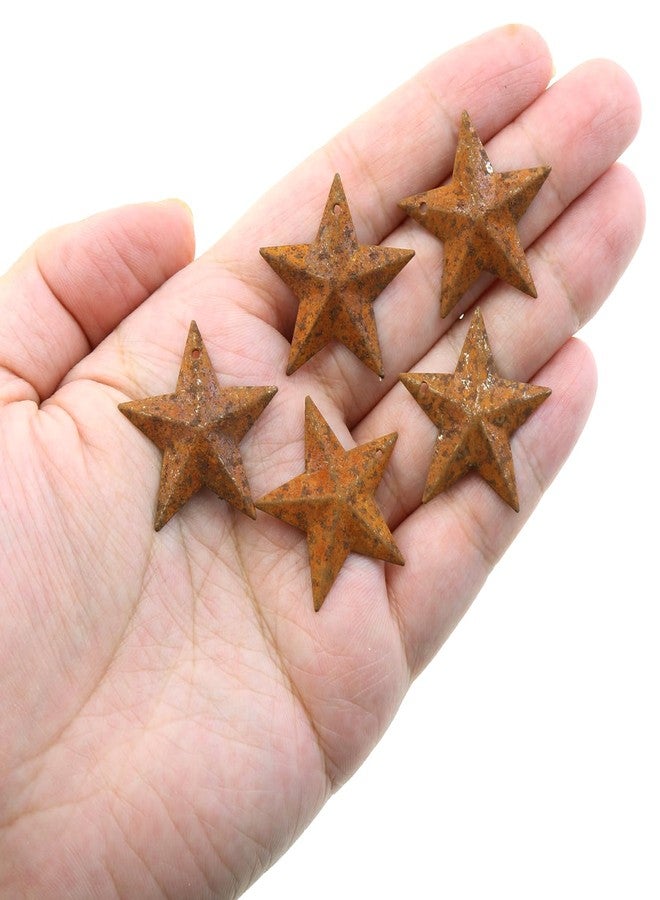 LUORNG 30-Pack Mini Metal Star Ornaments 1.18 Inch Rustic Barn Stars with Hole Vintage Farmhouse Home Door Wall Decor (Vintage Style) - Image 4