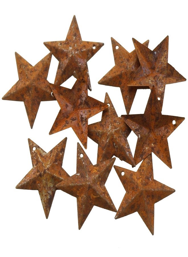 LUORNG 30-Pack Mini Metal Star Ornaments 1.18 Inch Rustic Barn Stars with Hole Vintage Farmhouse Home Door Wall Decor (Vintage Style) - Image 5