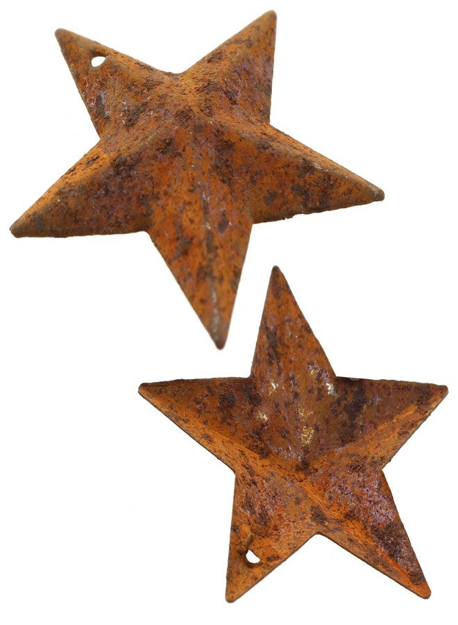 LUORNG 30-Pack Mini Metal Star Ornaments 1.18 Inch Rustic Barn Stars with Hole Vintage Farmhouse Home Door Wall Decor (Vintage Style) - Image 3