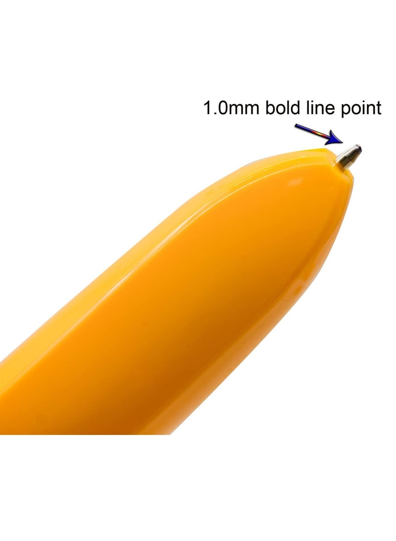 5pcs Novel Banana Pens Fruit Ballpoint Pens Fun Retractable Pens Cute Writing Pens 1.0mm Black Ink for Desktop Decoration Accessories Stationery School Office - Image 3