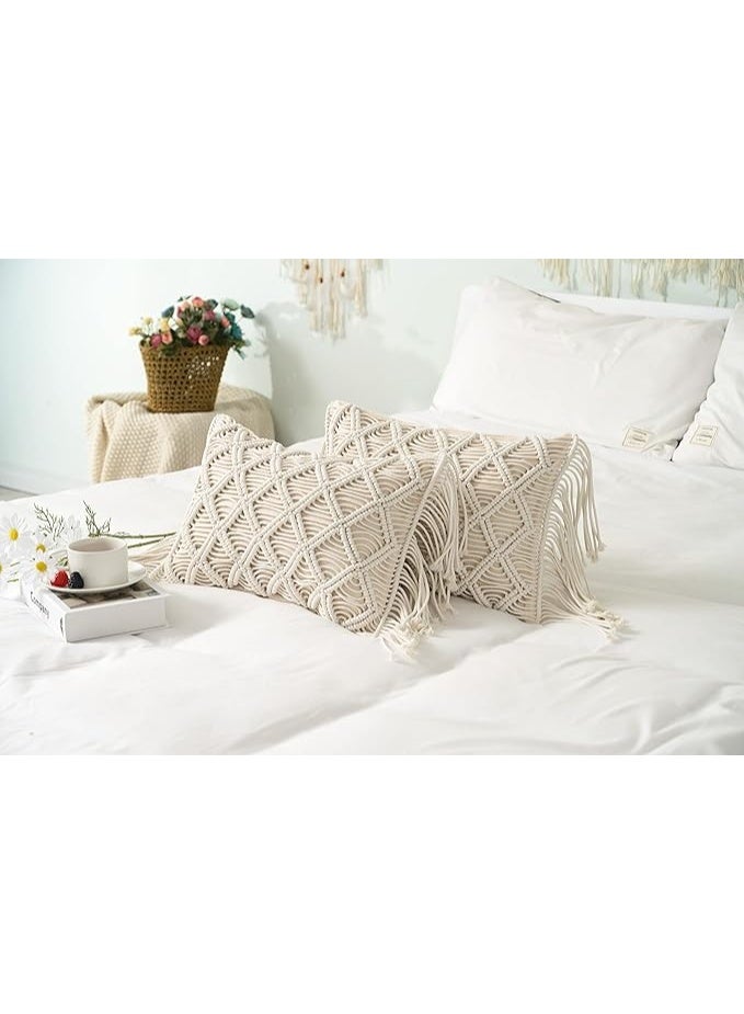 انتيكيانو كوشن مكرمي – ديكور يدوي من القطن – المقاس ‎45.7×30.5‎ سم - Image 3