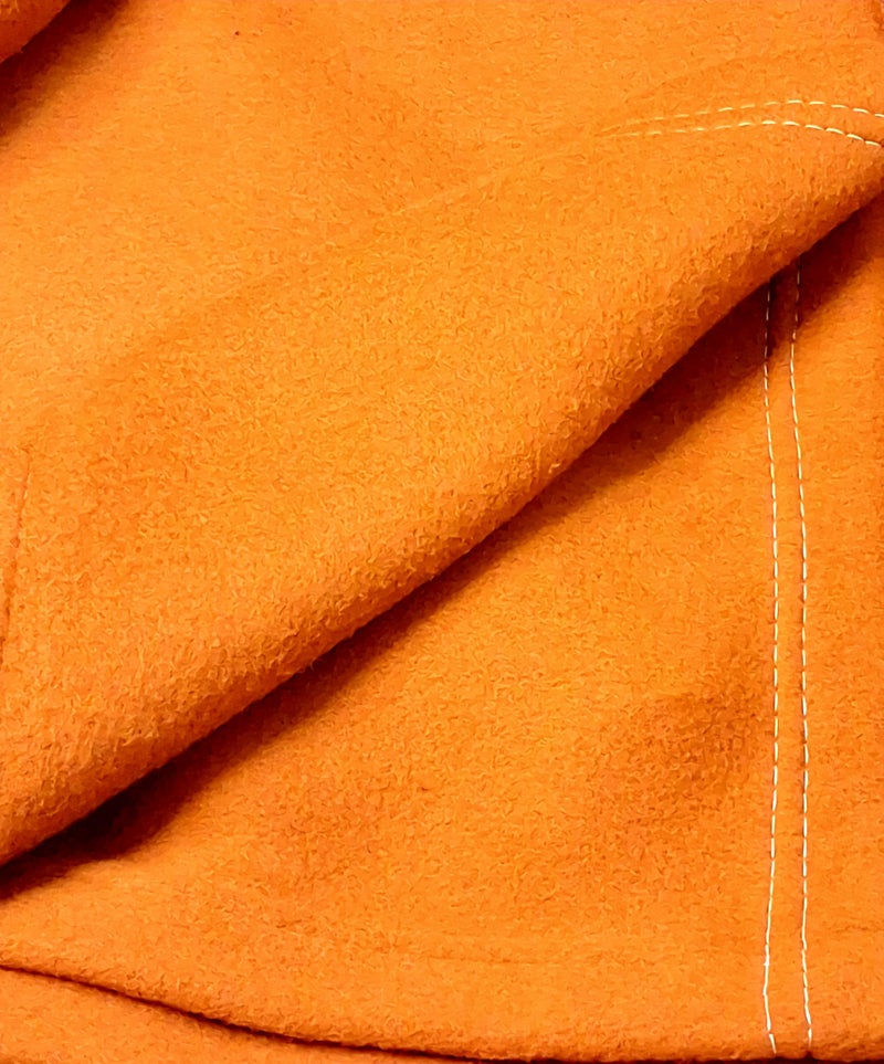 MAMRAJ 300 GSM Special for Heavy Winter Plain Light Weight Polar Fleece Blanket for Single Bed [ 60x90] (Orange) - Image 4