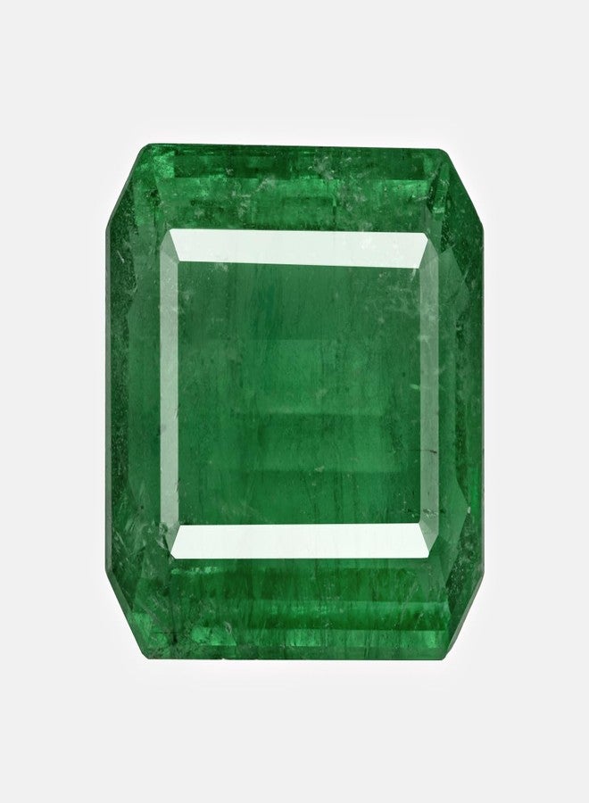 GEMS RIVER 4.00 Ratti Astrologer Certified Zambian Emerald/Panna Earth Mind Stone Natural Certified Original Loose Gemstone (Y142) - Image 2