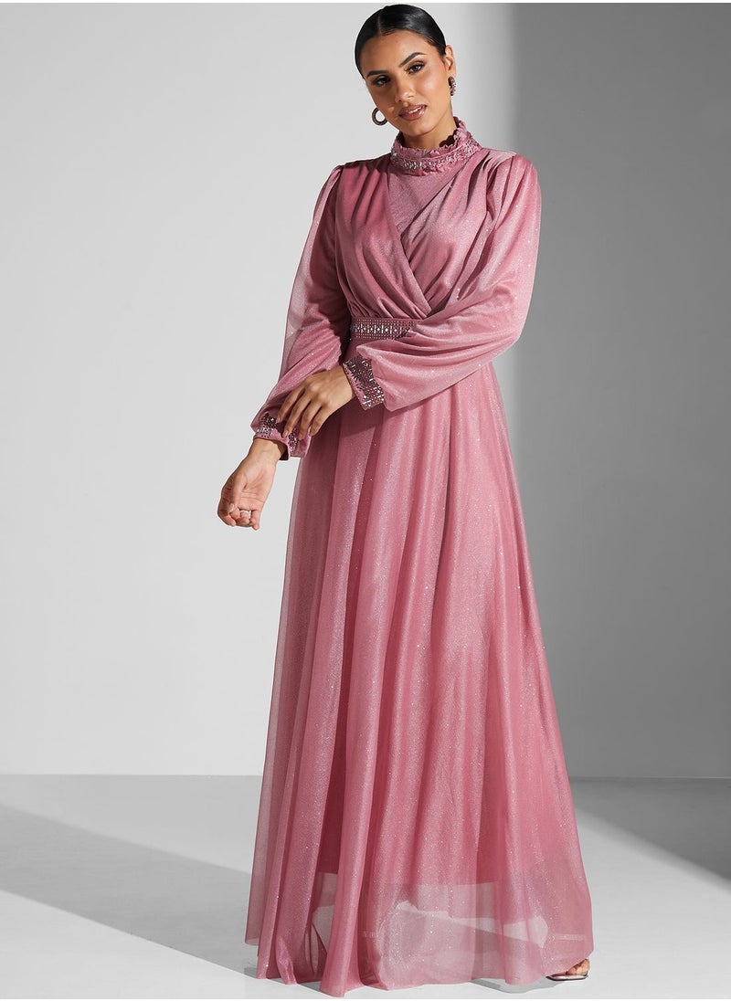 Shimmer A-Line Dress