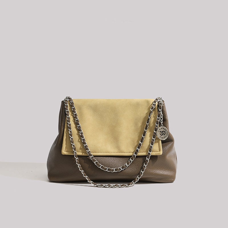 High-Quality Chain Tote Bag For Women 2023 New Versatile Large Capacity Class Shoulder Bag Lychee Pattern Underarm Bag - Image 1