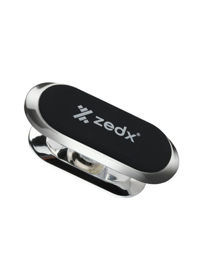 ZEDX ZX-021 360° Rotation Magnetic Car Phone Holder, Strong Adhesive Dashboard Mobile Mount, Universal Mini Magnetic Stand