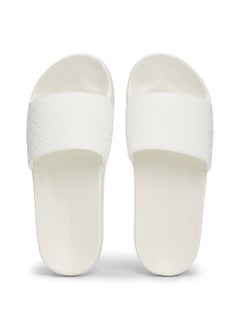 TOMMY HILFIGER Women's Monogram Pool Slide Flip Flops - Polyester, White  - Image 3