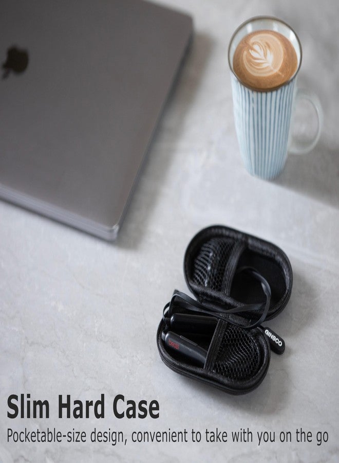 Ginsco Portable Mini Hard Shell Earbuds Case for Beats Flex Wireless Earbuds/Sony WI-C100/Apple EarPods/Wired Ear Buds, Travel Case for Earphones and Earplugs - Image 4