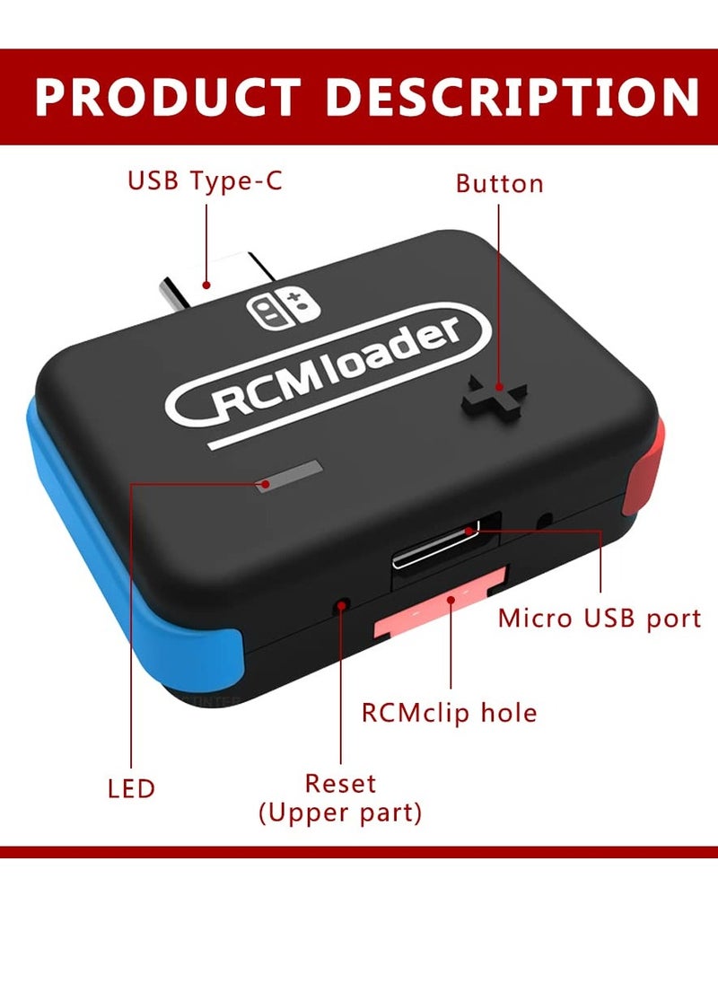 جنرال - Rcm Loader Payload USB Type-C المدمج في التوصيل والتشغيل المحيطي القابل للتمهيد في CFW للمحول يأتي مع كابل USB صغير حاقن لمفتاح محمل Rcm - Image 1