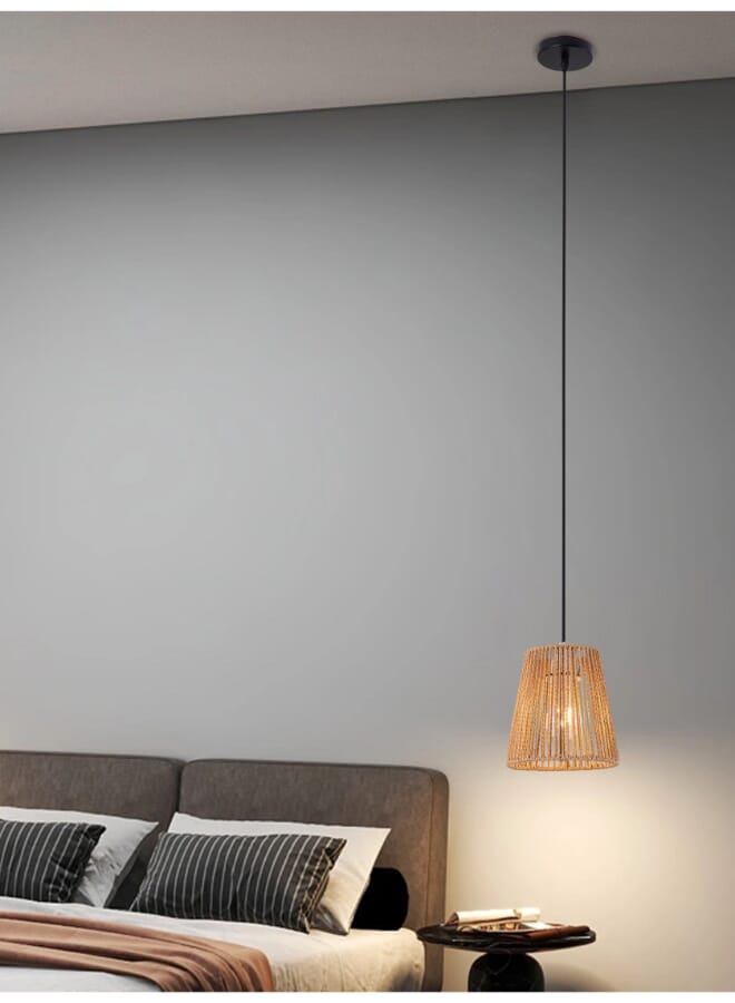 بيست باور مصباح معلق كلاسيكي مصنوع يدويًا 7187-1 - قاعدة لمبة E27 (المصباح غير مشمول) - مصباح سقف متدلي بطول قابل للتعديل 90 سم - إضاءة أنيقة للمطبخ، غرفة المعيشة، غرفة الطعام والمقهى - Image 2