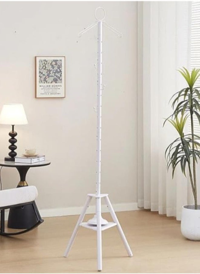 ELTRAZONE Clothes Incense Burner Stand - 175cm long bakhoor burner stand hanger with cloth hooks and holes for steaming clothes for Indoor Ourdoor(White) - Image 3