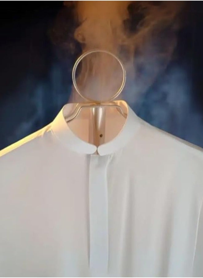 ELTRAZONE Clothes Incense Burner Stand - 175cm long bakhoor burner stand hanger with cloth hooks and holes for steaming clothes for Indoor Ourdoor(White) - Image 2