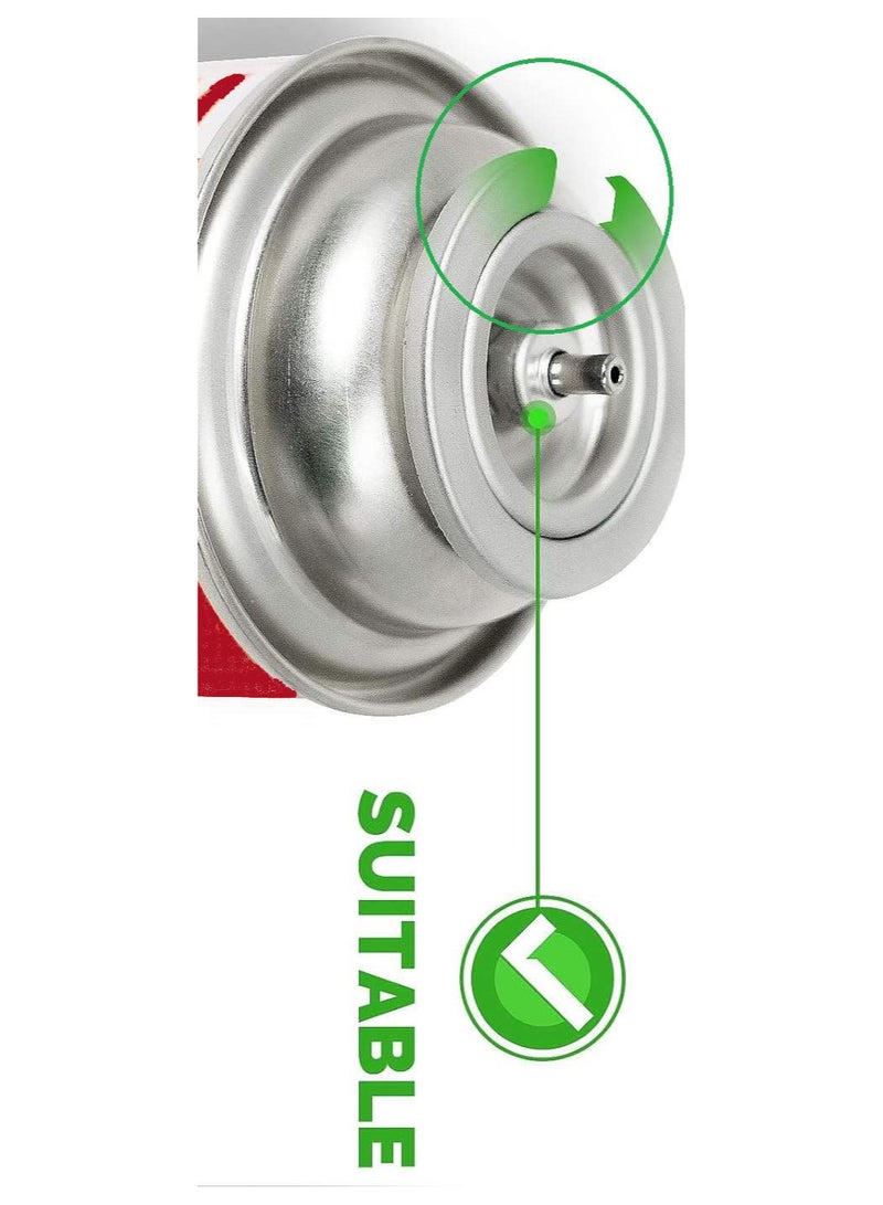 اسطوانة غاز البوتان علبة غاز بوتان (عدد 2 اسطوانات) لتشغيل الولاعات والبوتاجاز المحمول وادوات التخييم والسفاري  لتشغيل البشبوري المحمول 220 جرام - Image 2