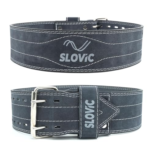 Slovic Gym Belt for Weight Lifting [Medium] | Powerlifting & Deadlift Belt for Heavy Workout | Gym Belts for Men & Women | Back Support for Weightlifting | Gym Accessories for Workout - Image 1