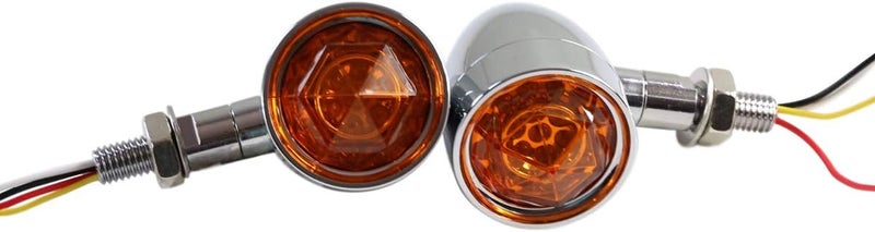 FATECIM Motorcycle LED Turn Signal Lights - Chrome - Image 5