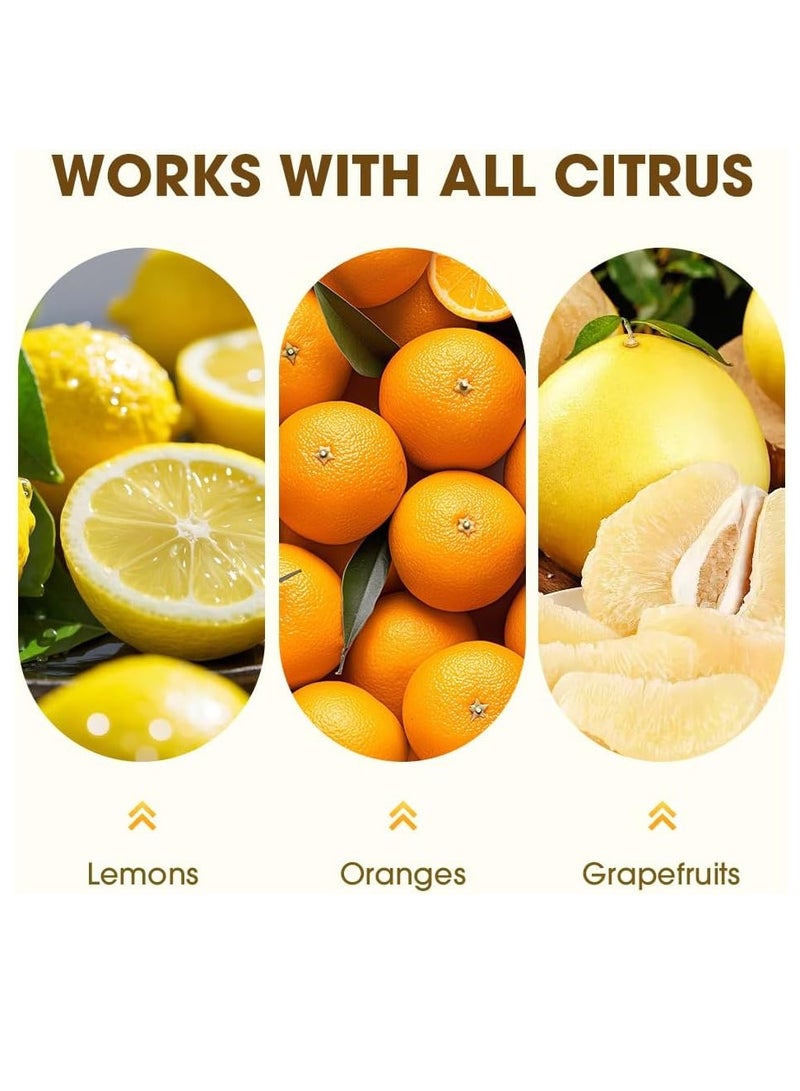 عام 2025 Squeezer New Squeezer ، عصير الليمون يدويًا مع مطبعة محفوفة بالمخلف - Image 2