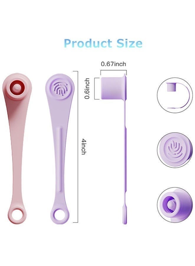 FASHION MANIA 4PCS Straw Cover For Stanley Cup, Silicone Shape Straw Covers, Reusable Drinking Straw Topper Protectors Cap for 0.4inch - Image 3