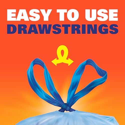 Hefty Blue Trash Bags Blue 13 Gallon 60 Count - Image 5