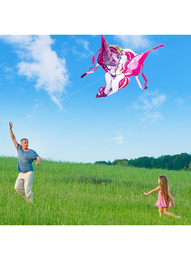 JOYIN Unicorn Kite Easy To Fly Huge Kites For Kids And Adults With 80M Kite String Large Beach Kite For Outdoor Games And Activities - Image 4