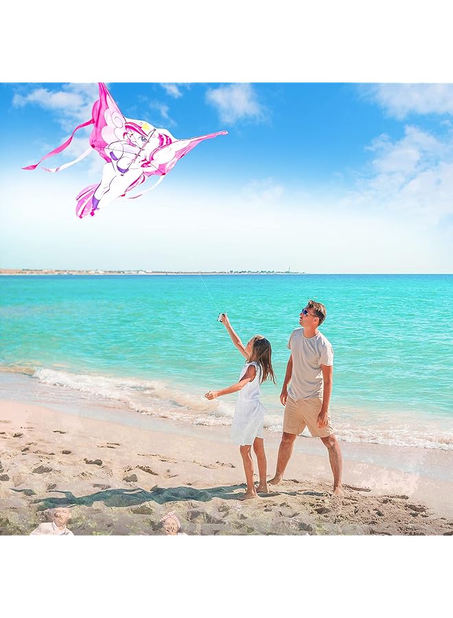 JOYIN Unicorn Kite Easy To Fly Huge Kites For Kids And Adults With 80M Kite String Large Beach Kite For Outdoor Games And Activities - Image 5