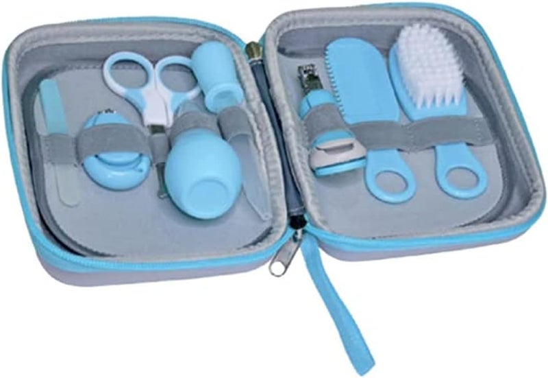 Pritty Baby Care Grooming Kit 8-Pieces, Blue