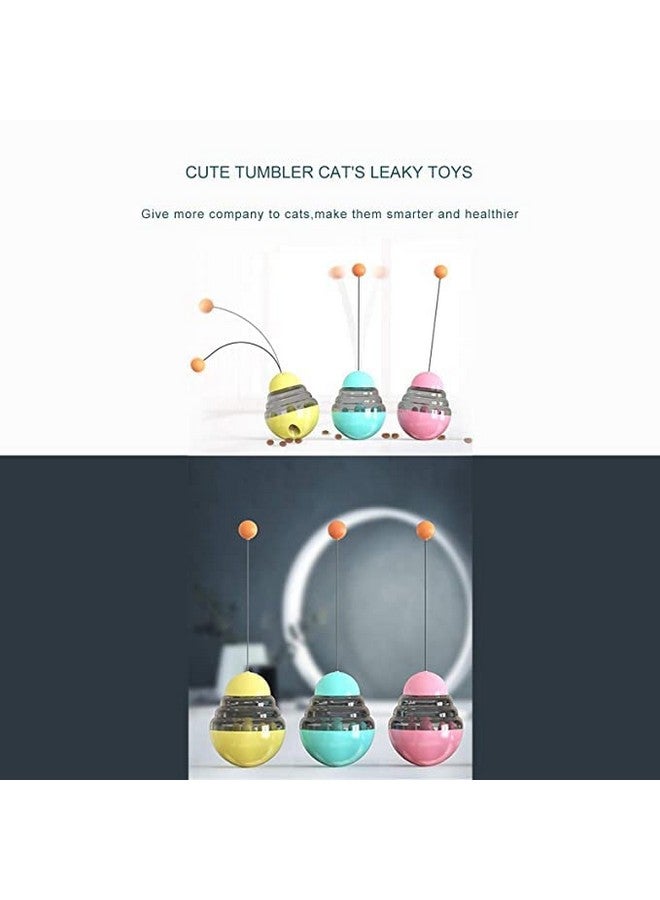 لعبة قطط مرنة تتحرك بزاوية 360 درجة لممارسة الرياضة وتوزيع المكافآت ولعبة قطط للقطط والقطط الصغيرة (اللون حسب التوافر) - Image 3