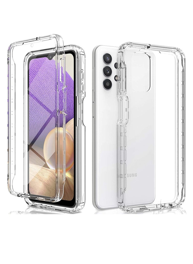 KASTWAVE Case for Samsung A32 5g Phone Clear Transparent Reinforced Corners TPU Shock Absorption Flexible Cell Cover Galaxy 6.4inch - Image 1