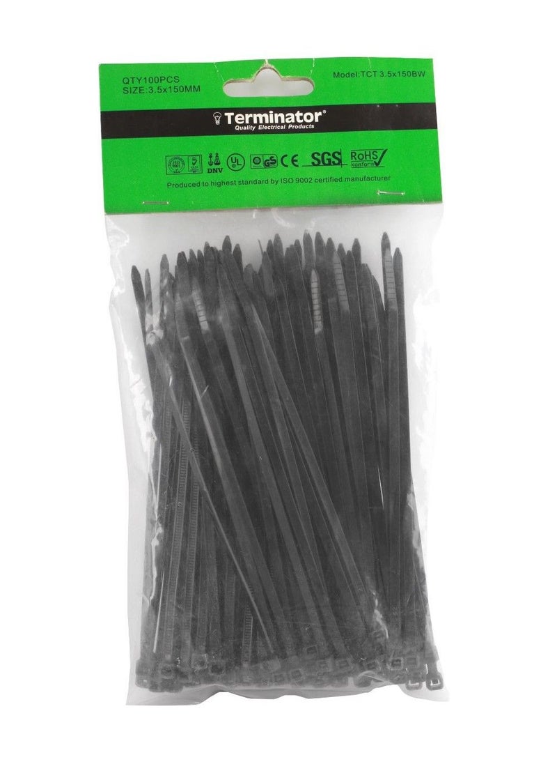 Terminator - Terminator Cable Tie Black TCT 2.5X100BW - Image 1