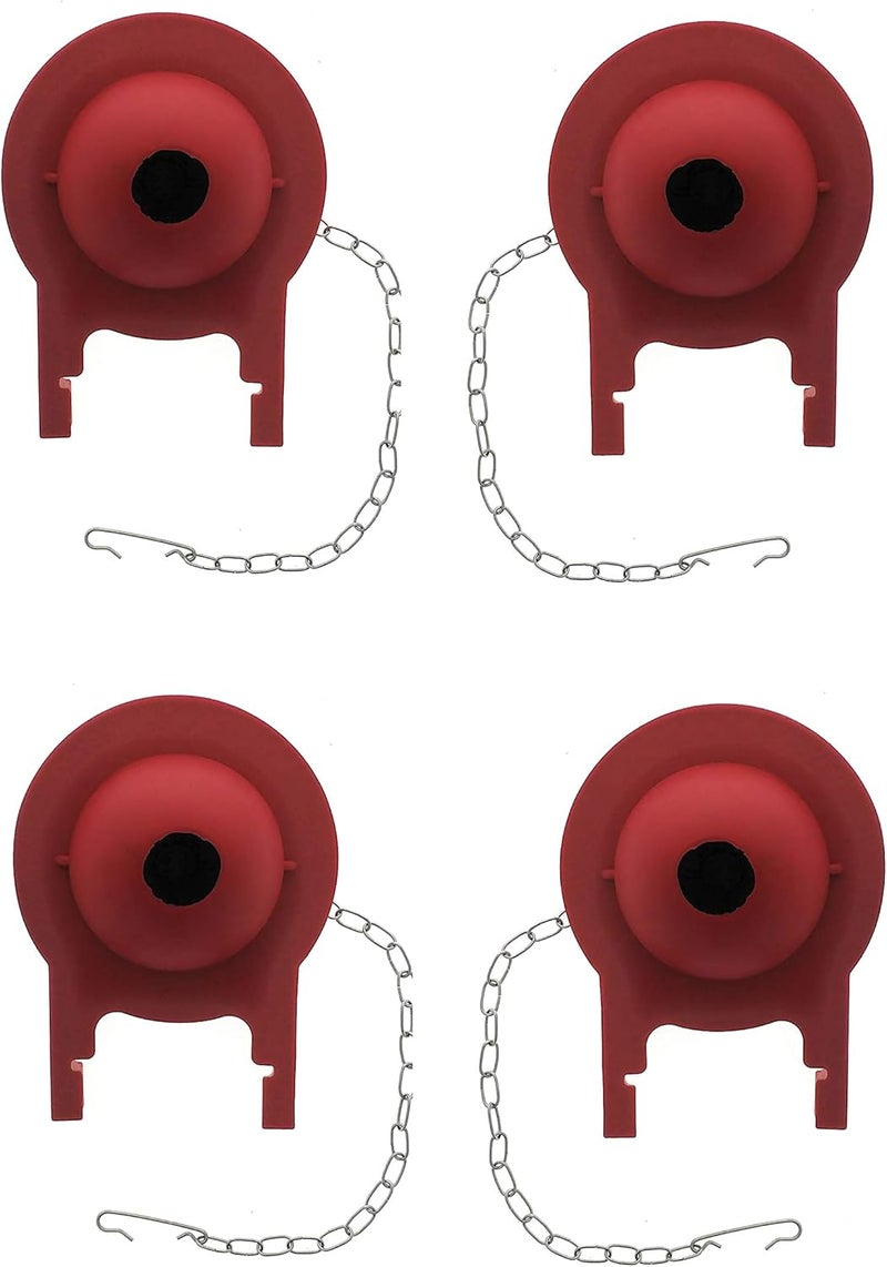 Essential Values 4 PACK Toto Toilet Flapper Replacement, 3" Flapper For G-Max, THU499S, THU331S, THU175S & 2021BP Models By - Image 1