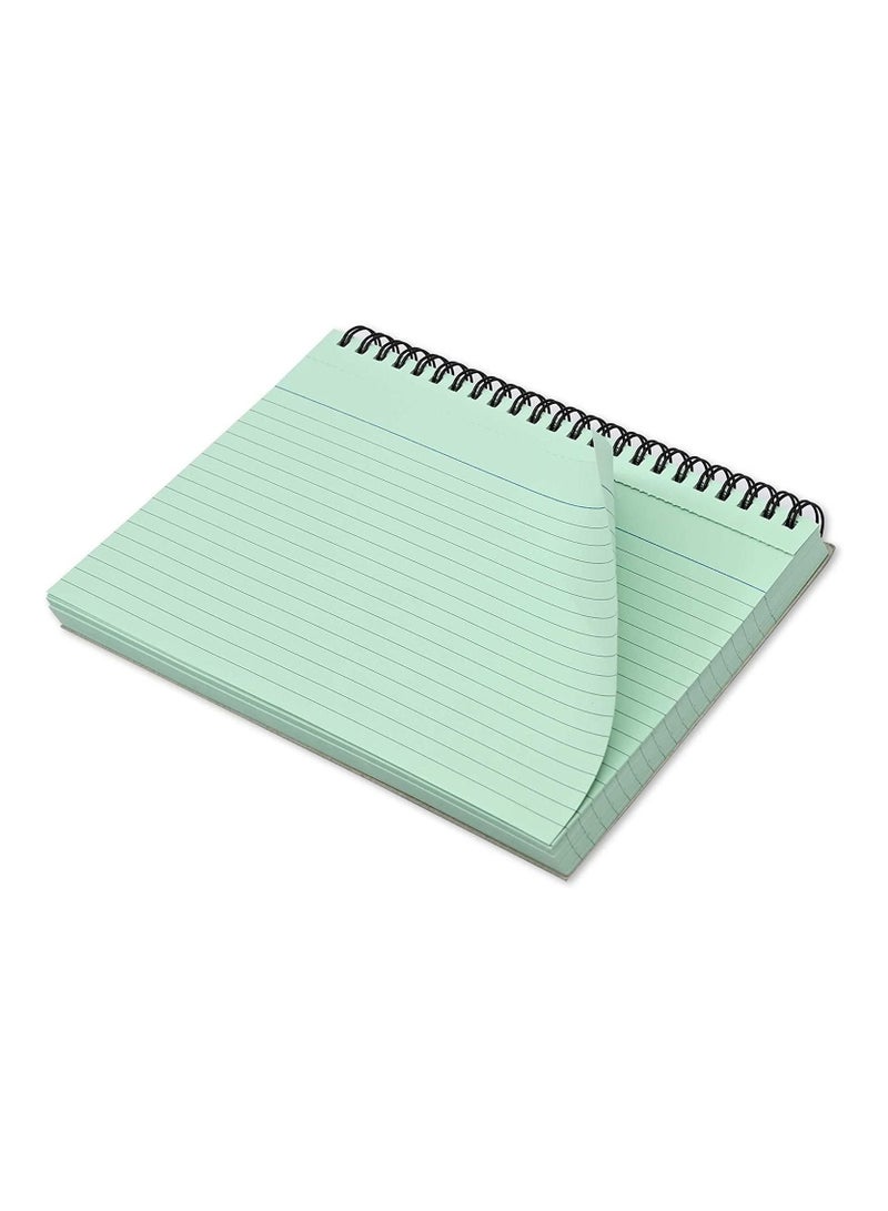 FIS FIS Ruled Record Card 180 Gsm 8X5 Inch Double Loop Spiral 50 Sheets Green -FSIC85-180SPGR  - Image 2