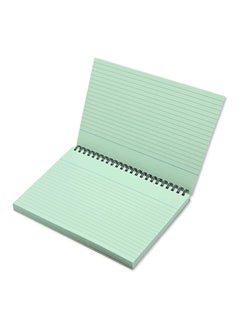 FIS FIS Ruled Record Card 180 Gsm 8X5 Inch Double Loop Spiral 50 Sheets Green -FSIC85-180SPGR  - Image 3